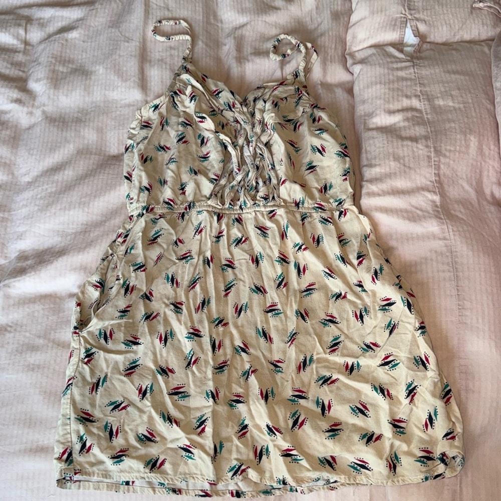 Geometric Print Summer Dress - Size Small